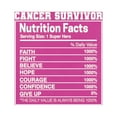 thumbnail image 6 of Wild Bobby Breast Cancer Survivor Nutrition Facts Breast Cancer Awareness Women Graphic Long Sleeve Tee, Fuschia, X-Large, 6 of 6