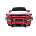 thumbnail image 2 of Black Horse Grille brush Bumper Guard Modular Black Come with Pair of 5.3" Dia.LED Lights with Black Trim Rings Compatible with 2019-2021 Silverado 1500|2022-2022 Silverado 1500 LTD -17GT29MA-PLFB, 2 of 2