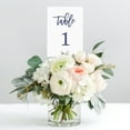 thumbnail image 3 of Tumbalina Navy Wedding Table Numbers (Color Options Available), 4x6 Modern Calligraphy Foil Design, Double Sided, Numbers 1-25 (Navy), 3 of 7