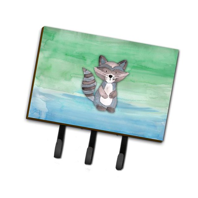 Carolines Treasures BB7438TH68 Raccoon Watercolor Leash or Key Holder