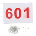 thumbnail image 3 of funtasica 100 Pieces Running Bibs Numbered Race Bibs 100 Numbers Athlete Race Numbers 601 to 700, 3 of 8