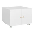 thumbnail image 3 of Juiluna Mobile Copier Cabinet 2-door Steel Rolling Printer Stand With Storage Metal File Cabinet With 360 Degree Rotation Wheels For Office, 3 of 9