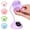 Purple, variant on Beetles Gooseneck Flash Cure Nail Lamp, Cordless 2000mAh UV Light Pink