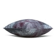 thumbnail image 4 of TreeWool (Pack of 2) Brush Art Accent Decorative Square Cotton Throw Pillow Covers (18 x 18 inches, Burgundy), 4 of 6