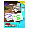 Avery Custom Print Flash Cards, 4.25 x 5.5 Inches, for Inkjet and Laser Printers, Pack 100 (04765)