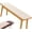 Beige, variant on Non-Slip Outdoor/Indoor Bench Cushion – Patio, Porch Swing, Bay Window Seat Pad - 60/48/40/50 x 12/14/16/18 Inch(Beige,12x55in)
