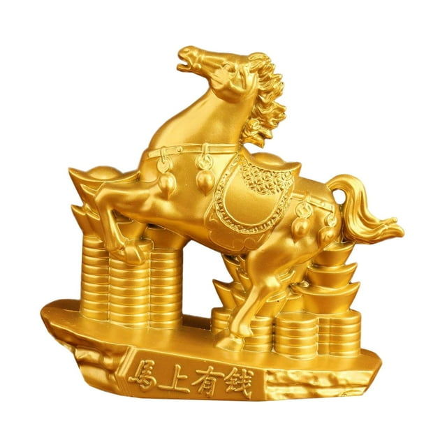 Estatua de caballo chino, Año del Caballo 2026, figura decorativa para chimenea, Estilo A