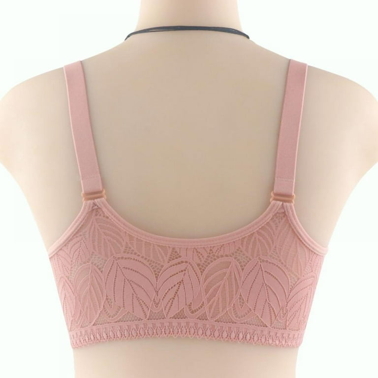Xmarks Everyday Zipper Bras - Women's Front Easy Close Builtup Sports Push  Up Bra with Padded for Middle Aged Women - Pink 48/110 