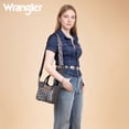 thumbnail image 6 of Wrangler Cute Animal Print Purse for Women Mini Fun Size Tote with Crossbody Strap Stylish and Versatile Animal Print Purse, Black, 6 of 7