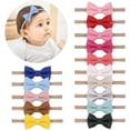 thumbnail image 7 of New Baby Girls Elastic Leather Hair Ties Bows Kids Accessories Headband 10, 7 of 7