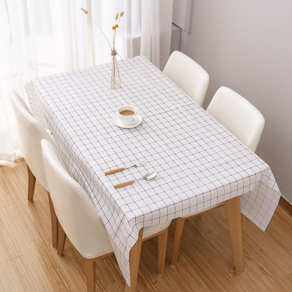 Mgaxyff Table Cover,PVC Oil Proof Dining Kitchen Tablecloth End Table