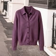 thumbnail image 5 of Tdoqot Womens Button Up Cardigan Sweaters- Collared Warm Casual Long Sleeve Fall Sweaters Tops Size 2XL, 5 of 5