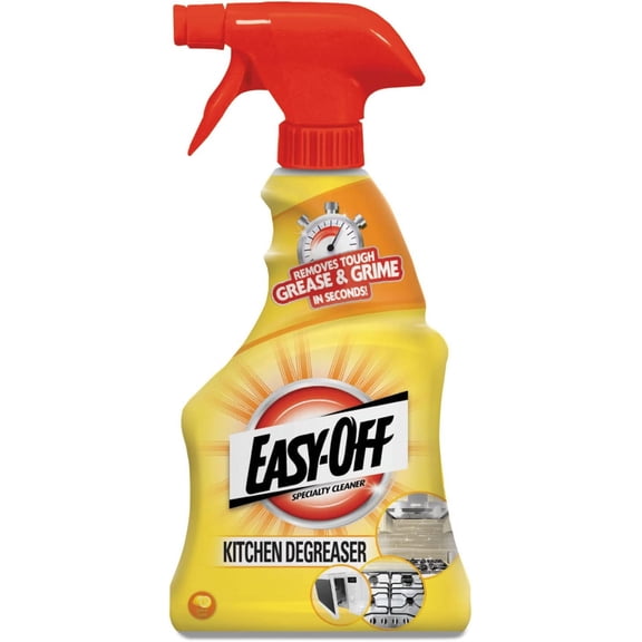 Easy Off 97024 Kitchen Degreaser, Lemon Scent, 16 oz Spray Bottle, 6/Carton