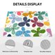 thumbnail image 3 of Fotbe Colorful Butterflies Alfombrilla de Secado para Cocina con Estampado, 18x24 Pulgadas, 3 of 7