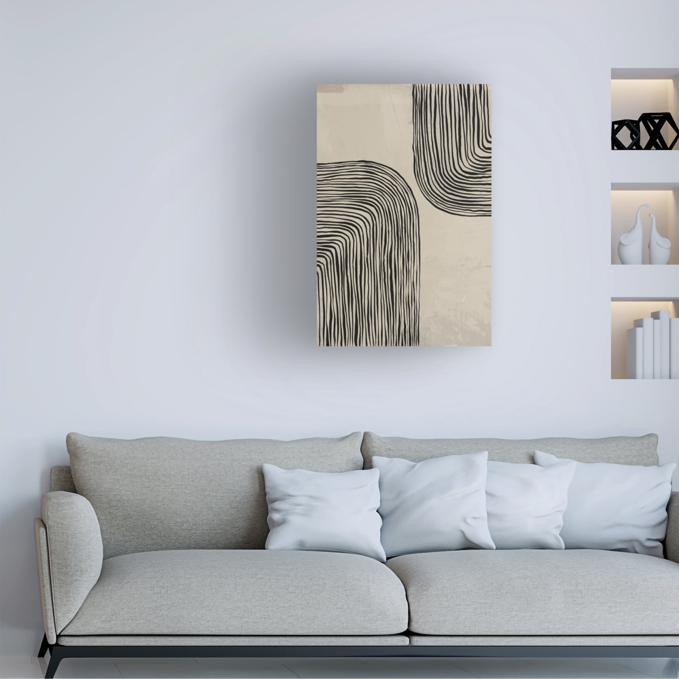 Canvas Wall Art - LivinLi 'River' Wall Art for Living Room, Bedroom, or Office Décor by Trademark Fine Art - 12 x 19 Inches