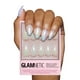 thumbnail image 1 of Holo corto de color blanco almendra Glamnetic Entranced Press-On Nails, 1 of 6
