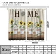 thumbnail image 3 of Rustic Farmhouse Sunflower Blackout Curtains,Quotes Inspirational Motivational Positive Vintage Windows Treatments Rod Pocket Drapes for Girls Living Room Bedroom Kitchen 42x63in, 3 of 6