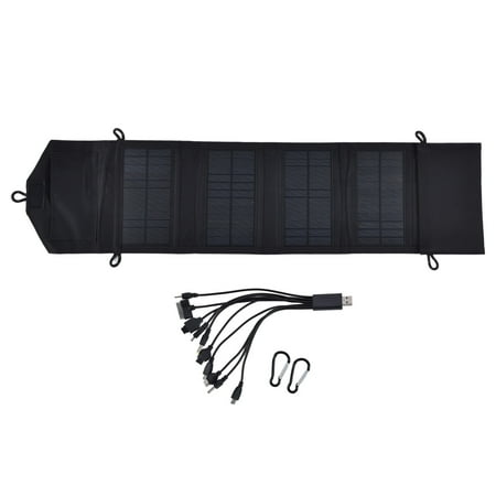 

15W 5V Portable Solar Folding Panel Power Station Outdoor USB Solar Panel Power Bank for Camping Traveling