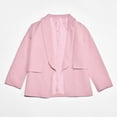 thumbnail image 6 of Teen Kids Blazer Lapel Suit Open Front Long Sleeve Girls Pink Jacket with Pocket Girls Business Suit for Toddler Girls 11-12 Years Formal&nbsp;Outfits, 6 of 9