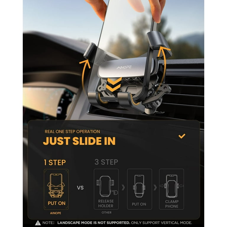 AINOPE Car Phone Holder Mount 2022 Upgraded Gravity Car Phone