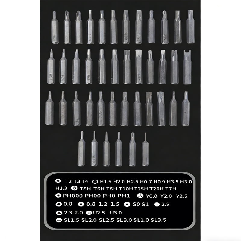 (Weiyi-EC)-- 45 In 1 Precision Screwdriver Set, Professional Small Screwdriver Set With Metal Case, Magnetic Repair Tool Kit **--（ 54;i）