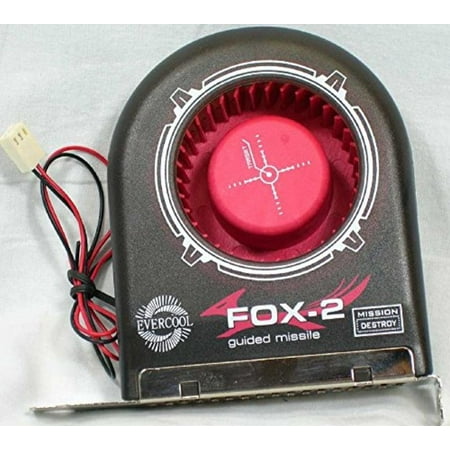 Evercool Fox 2 computer cooling fan/blower, Moveable design; adjust position for best performance. By