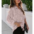 thumbnail image 3 of Women Casual Tops, Elegant Charming Button Down Long Sleeve Blouse For Holiday For Dating, 3 of 6