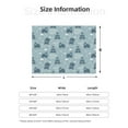 thumbnail image 5 of Yiaed Cute Hippopotamus Print Blanket Throw Blanket Soft Cozy Flannel Blanket for Home Bed Sofa Couch Chair-60"x50", 5 of 6