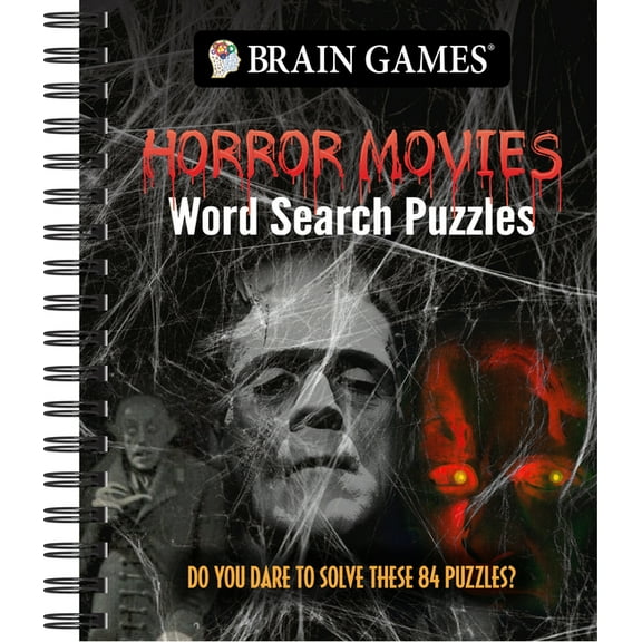 Brain Games Brain Games - Horror Movies Word Search Puzzles: Do You Dare to Solve These 84 Puzzles?, (Spiral-Bound)