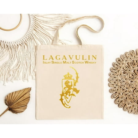 vintage Lagavulin whisky gift - Golden Logo Active Logo Tote Bag Funny S--TH19705
