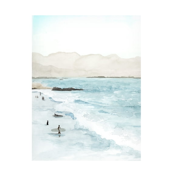 Grace Popp 'In The Surf I' Canvas Art