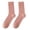 Pink, variant on Ljudmp Women's Chunky Cable Knit Crew Socks Retro Diamond Pattern Winter Warm Socks Cold Weather Soft Mid-Calf Thermal Thick Socks Dark Gray