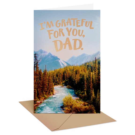 American Greetings Father's Day Card for Dad (Scenic River View)