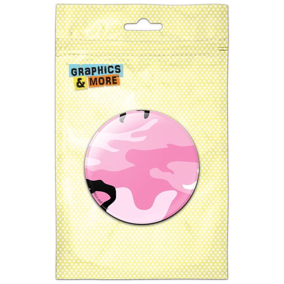 Pink Camouflage Army Soldier Pinback Button Pin Badge
