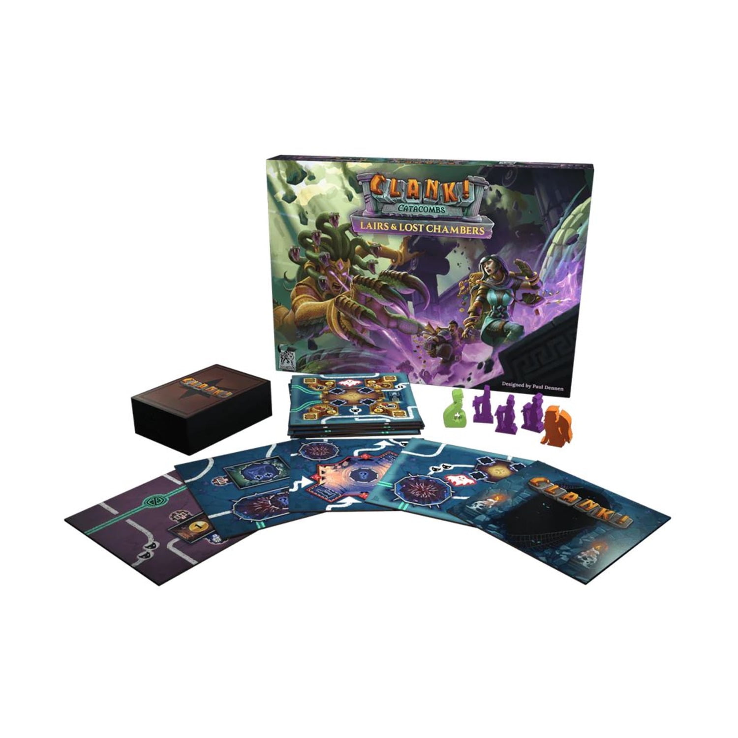 Clank! Catacombs - Deck-Building Game, 2-4 Players, Ages 13+, 45