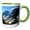 Green/White, variant on 3drose, Cascade Pass - North Cascades National Park, 11oz Magic Transforming Mug