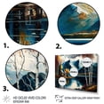 thumbnail image 3 of Designart Lake House Scenery In Fall II Canvas Wall Art, 3 of 5
