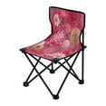thumbnail image 2 of 600D Oxford Camping Chair Portable Foldable Chair Supports 220 lbs for Picnic, Fishing, Backpacking Red Chrysanthemum and Dandelion, 2 of 8