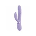 thumbnail image 3 of Vive Pallina Rechargeable Silicone Triple Motor G-Spot VIbrating and Tapping Beads Clit Rabbit Vibrator, Lavender, 3 of 4
