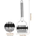 thumbnail image 3 of SHAR Stainless Steel Hand Noodle Scare For Easy Clean Spaghetti Rolling Pe Kitchen Tools, 3 of 5