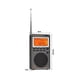 thumbnail image 4 of -747 Radio portátil multibanda FM/MW/SW/SSB/LSB/AIR/CB/VHF/UHF/UBD/Mini radio estéreo de banda completa Rec Gris plateado, Gris plateado, 4 of 5