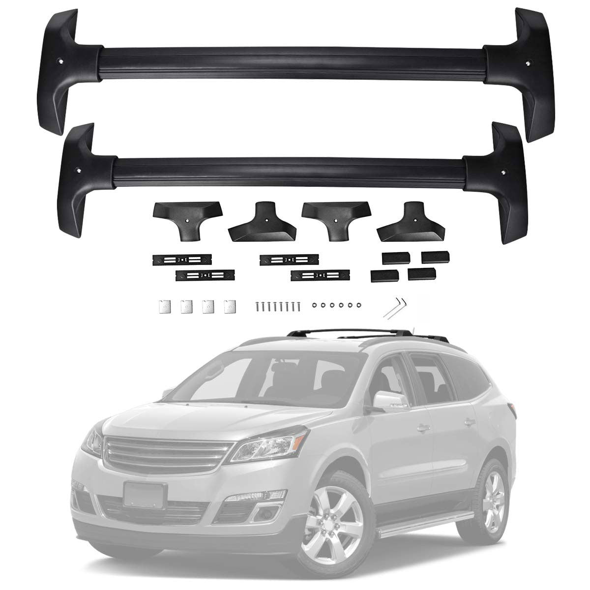 Roof Cross Bars for 2009-2017 Chevrolet Traverse, Not Included C Channel - Walmart.com - Walmart.com 2017 Chevy Traverse Roof Rack C Channel
