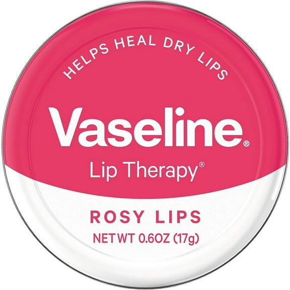 Vaseline Lip Therapy Lip Balm, Rosy Lips 0.6 oz (Pack of 3)