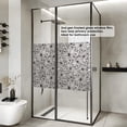thumbnail image 4 of DKTIE 17.7" x 78.7" Double-Sided Floral Pattern Window Film, Static Cling Privacy Sticker, Anti-UV Heat Control for Home, 4 of 9