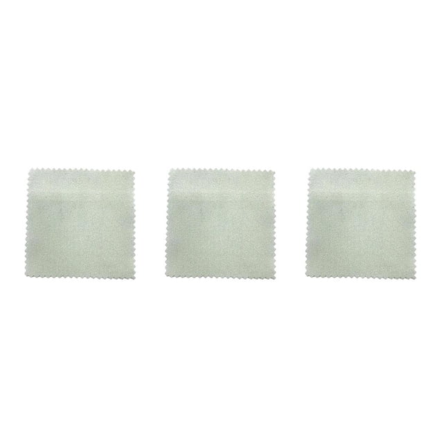 Advancent 100 Pieces Square Jewelry Cleaning Polishing Cloth Sided Maintenance Double Portable Bracelet Reusable Necklace Type1 NO1