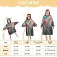 thumbnail image 4 of FORMRS Wearable Blanket Hoodie with Sleeves for Kids Cozy Flannel Sweatshirt, Psychedelic Forest, 4 of 7