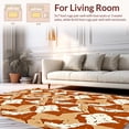 thumbnail image 2 of ODIKA 4'x6' Machine Washable Non-Slip Area Rug, Fawn s Embrace Artistic Hide Inspired High Traffic Rug, Brown, 299094, 2 of 7