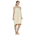 thumbnail image 5 of Toptie Women's Cotton Terry Spa Shower Bath Towel Wrap-Light Yellow-S/M, 5 of 6