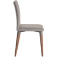 thumbnail image 3 of Manhattan Comfort Chaise d'Appoint Rembourrée avec Charles en Gris, 3 of 7