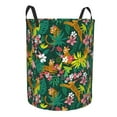 thumbnail image 2 of Fotbe Cute Tribal Leopards Laundry Basket with Handles, Waterproof Large Laundry Hamper, Wash Bag for Corner Dorm, Rolling Laundry Basket with Handles-Small, 2 of 8
